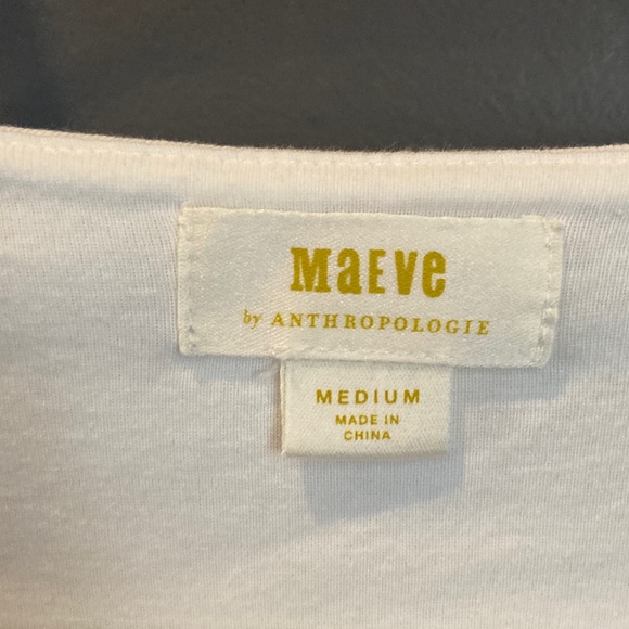 Anthropologie white puff sleeve wrap top great condition - Picture 3 of 6